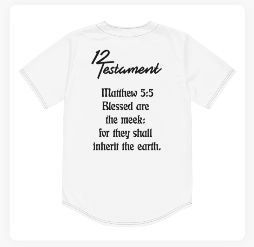UNISEX Matt 5:5 baseball jersey