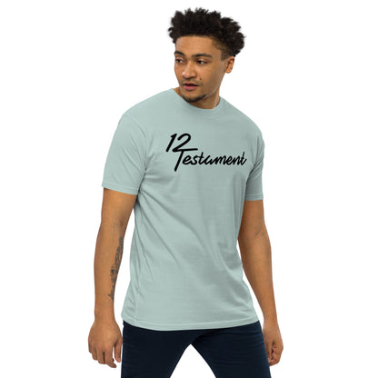 Men’s premium heavyweight tee (Philippians 4:13) edition