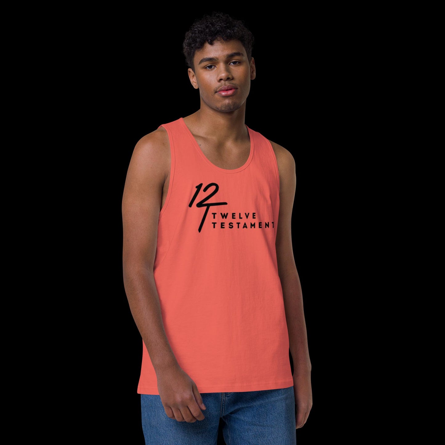 Men’s premium tank top (Psalms 37:4)