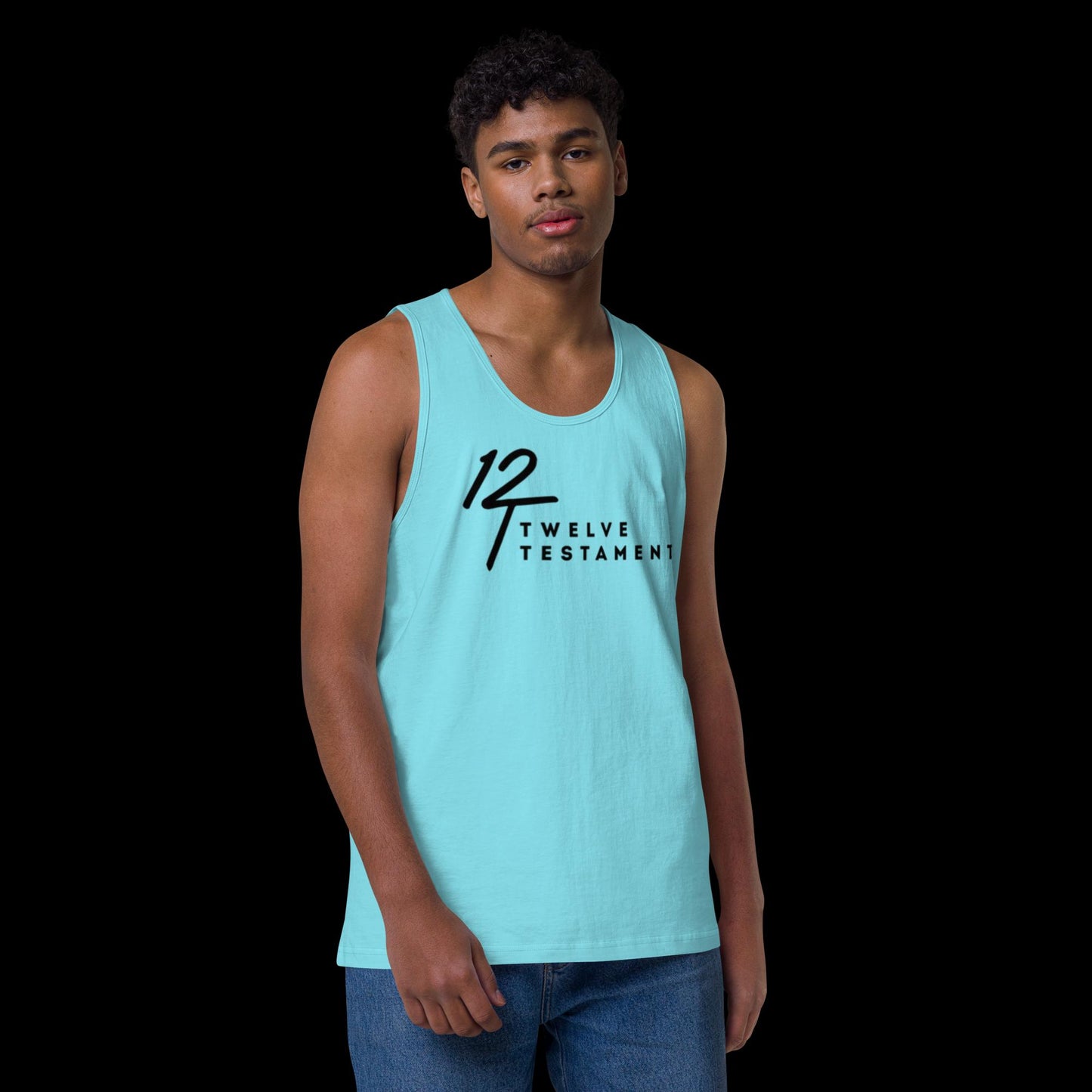 Men’s premium tank top (Psalms 37:4)