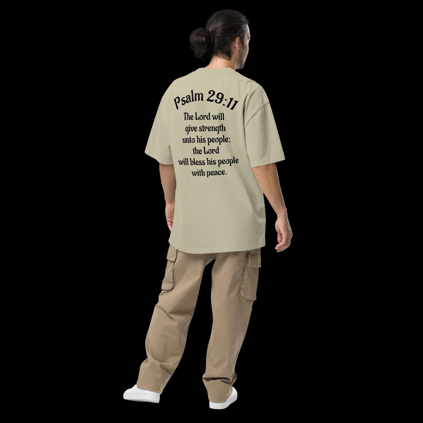 12T Psalms 29:11 Oversized faded t-shirt