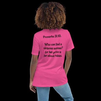 Proverbs 31:10 A Virtuous Women's Relaxed T-Shirt